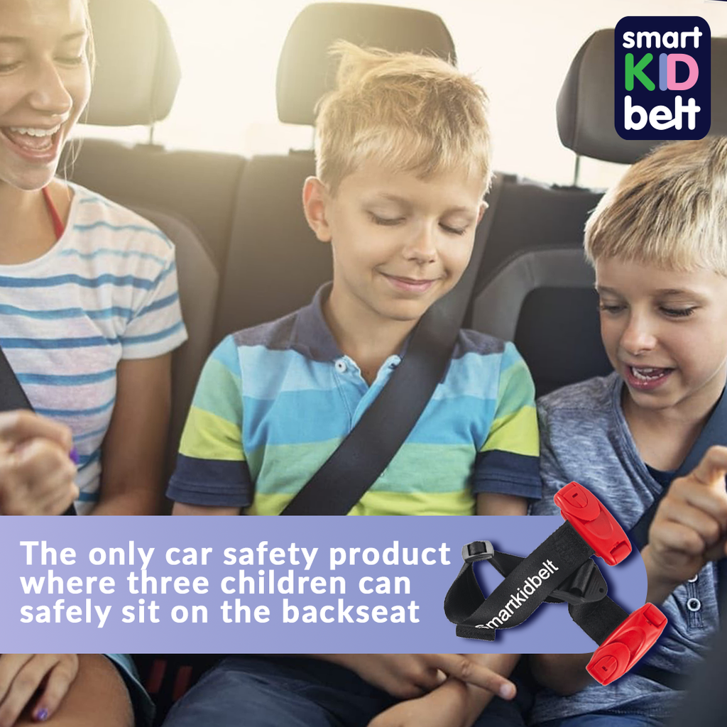 Smart Kid Belt - A Smart Way to Fit 3 Children on the Back Seat of your Car!