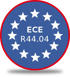 ECE R44.04 approved for use within the UK and Europe